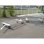 No-puncture tire caster-type 4WS unit