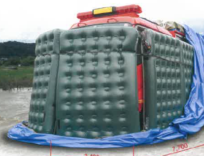 車両浸水防止カバー『カーパッくん』