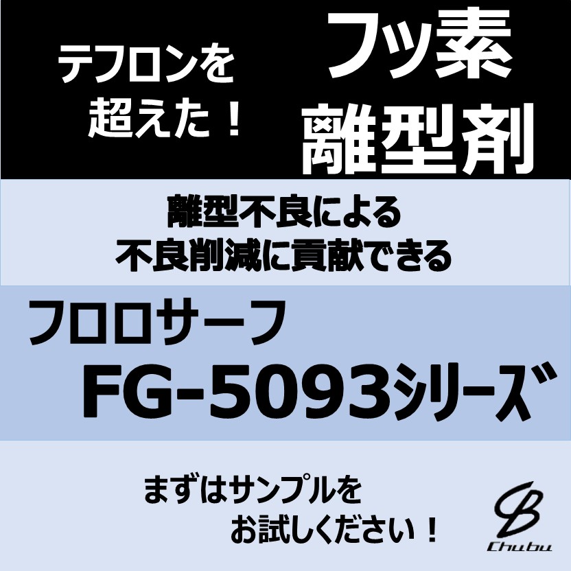 新世代の金型離型剤『フロロサーフ FG-5093シリーズ』