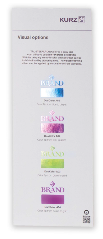 カラーフリップ(偏光)転写箔TRUSTCOLOR(R)