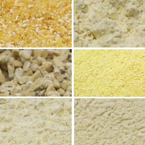 トウモロコシの『ドライミリング加工（乾式処理）』