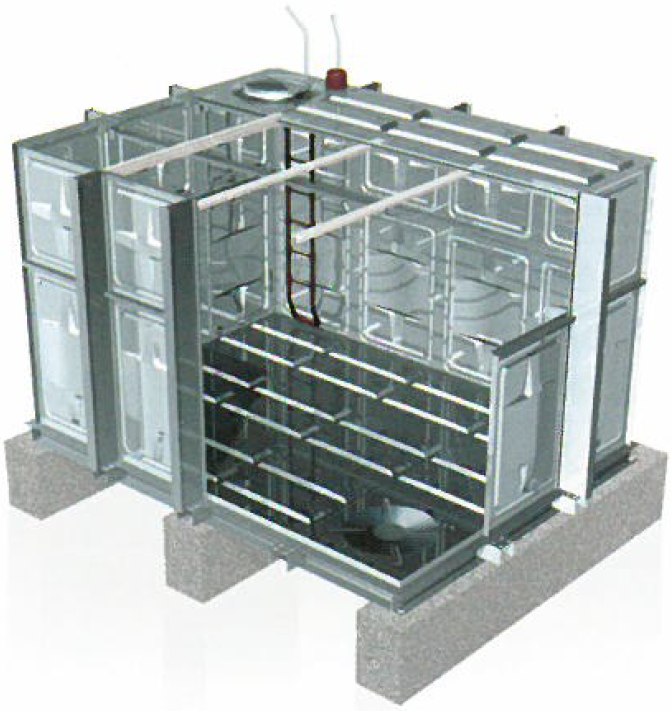 受水槽・高置槽『ヒシタンク(R)ステンレスパネル型』