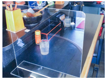 【緊急コロナ対策】飛沫感染対策用アクリル仕切り版