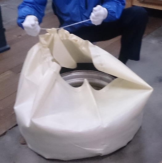 産業用包材『PP紐入りクロス （エコループクロス）』