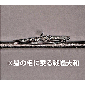  高精細3D光造形装置による3D造形技術(髪の毛にのる戦艦大和）