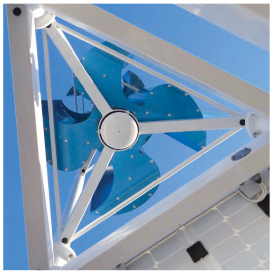 【自然の美しい曲線力のブレード】トルネード型風力発電機