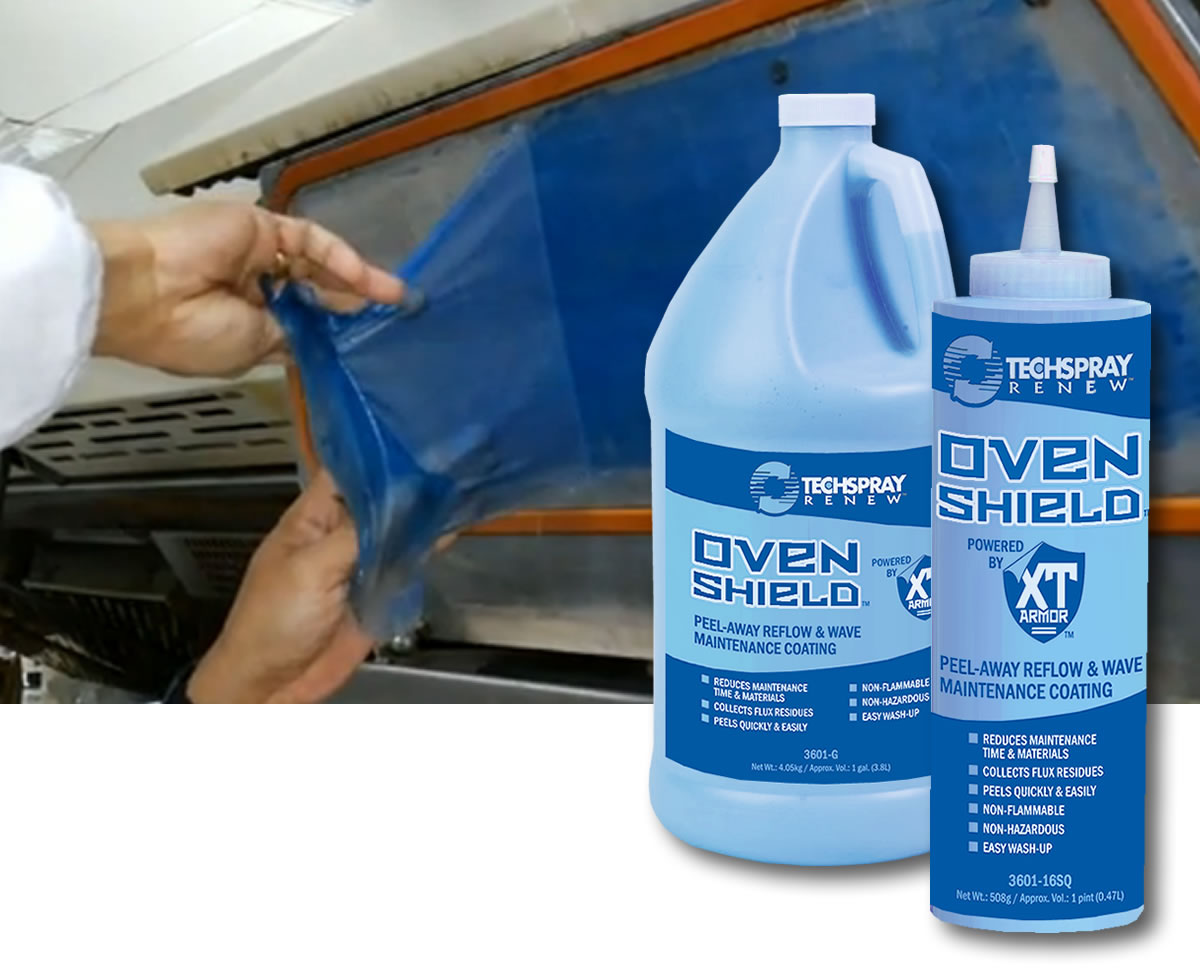 はんだ装置の保守作業を半減！コーティング剤『オーブンシールド』
