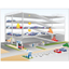 Hotron's vehicle detection sensors contribute to efficient parking lot management.
