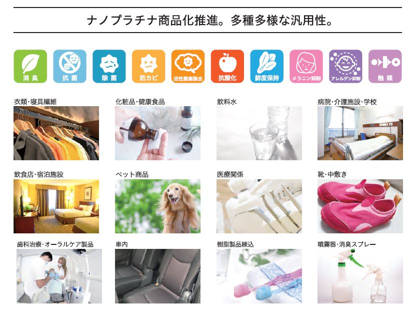 消臭・抗菌・鮮度保持に効くナノプラチナ粒子水とは？【※資料進呈】