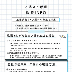 エア漏れの脅威と対策【改善INFO】
