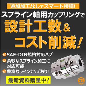 スプライン軸用カップリングラインナップ