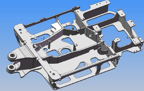 パワーショベルフレーム