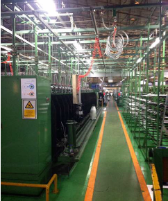 【繊維機械】撚糸ボビンドッフィング無重力装置　エアーシリンダー式