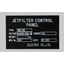 Aluminum industrial nameplate