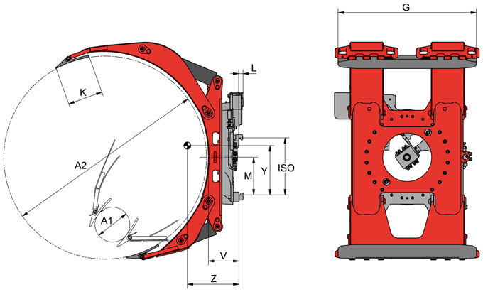 【カウプ社】フォークリフト　アタッチメント