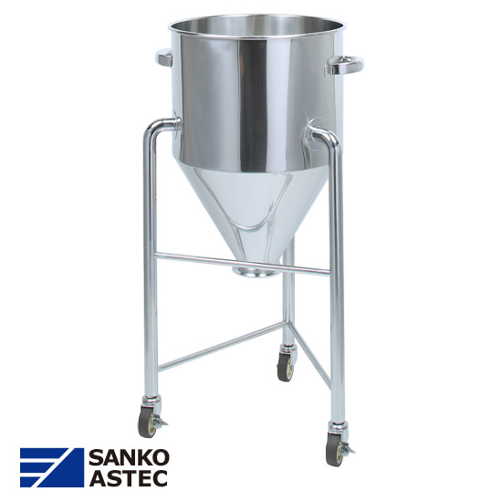 業務用 大型ホッパー型ステンレス容器 60-80L 直径73㎝ おそらく2013年