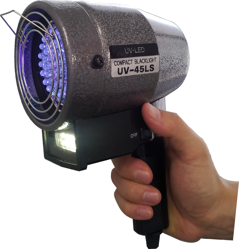紫外線探傷灯（非破壊検査）LEDブラックライト　UV-45L・S