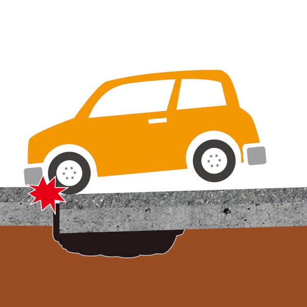 【道路下の空洞充填】舗装道路下の空洞充填「テラテック工法」