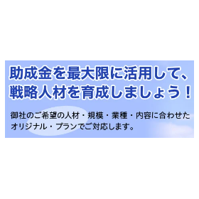 補助金・助成金を活用した戦略人材育成・社員教育