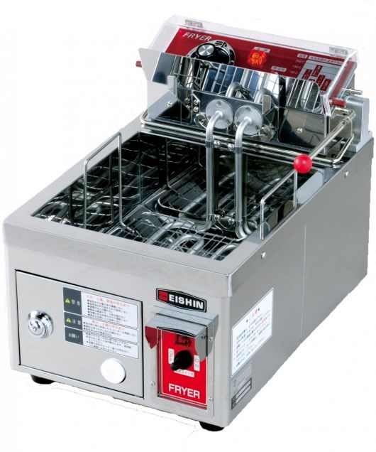 油温のムラが少なく効率的に食材をカラッと揚げる『卓上フライヤー』