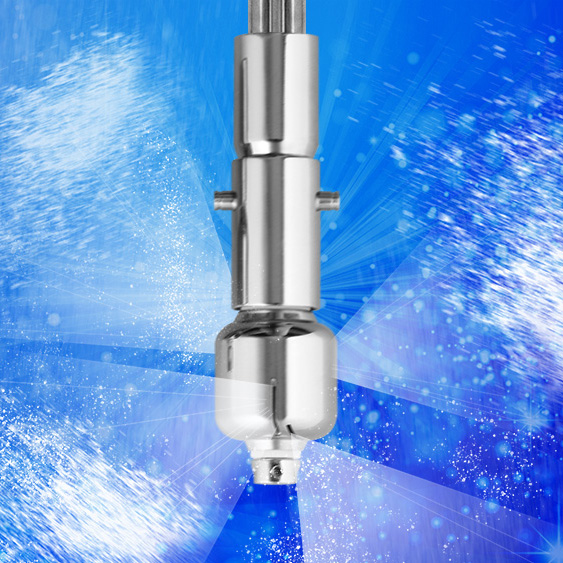 上向き・横向きでも使えるタンク洗浄ノズル｜広範囲を素早く洗う