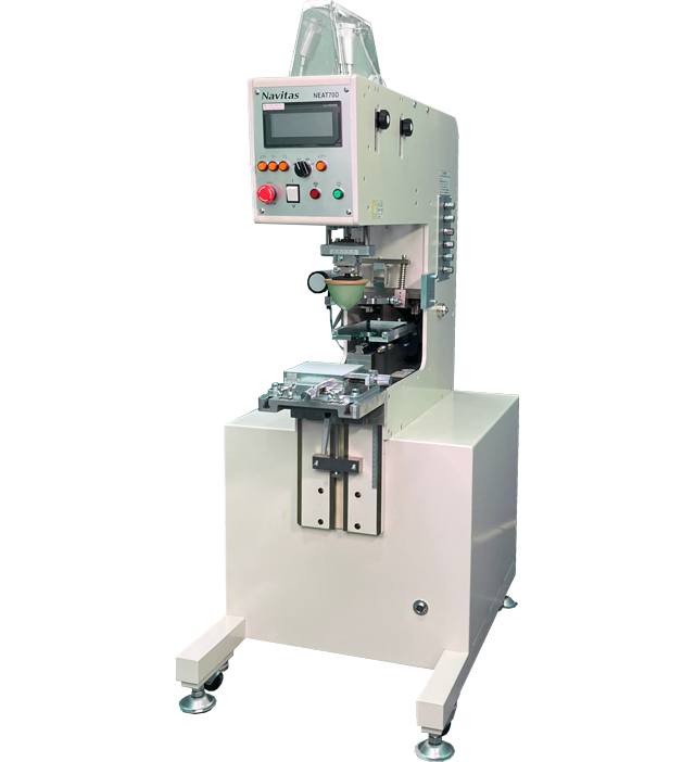 【ノベルティ向け】インキを密閉！パッド印刷機