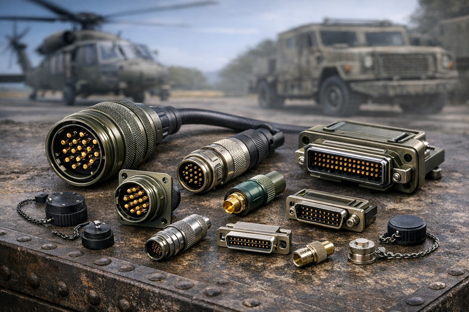 【航空宇宙向け】MIL規格対応電子部品(コネクタ・ケーブル等)