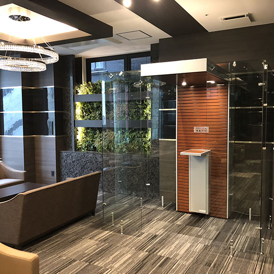 ホテル・旅館に適した喫煙ブース『スモークポイント』