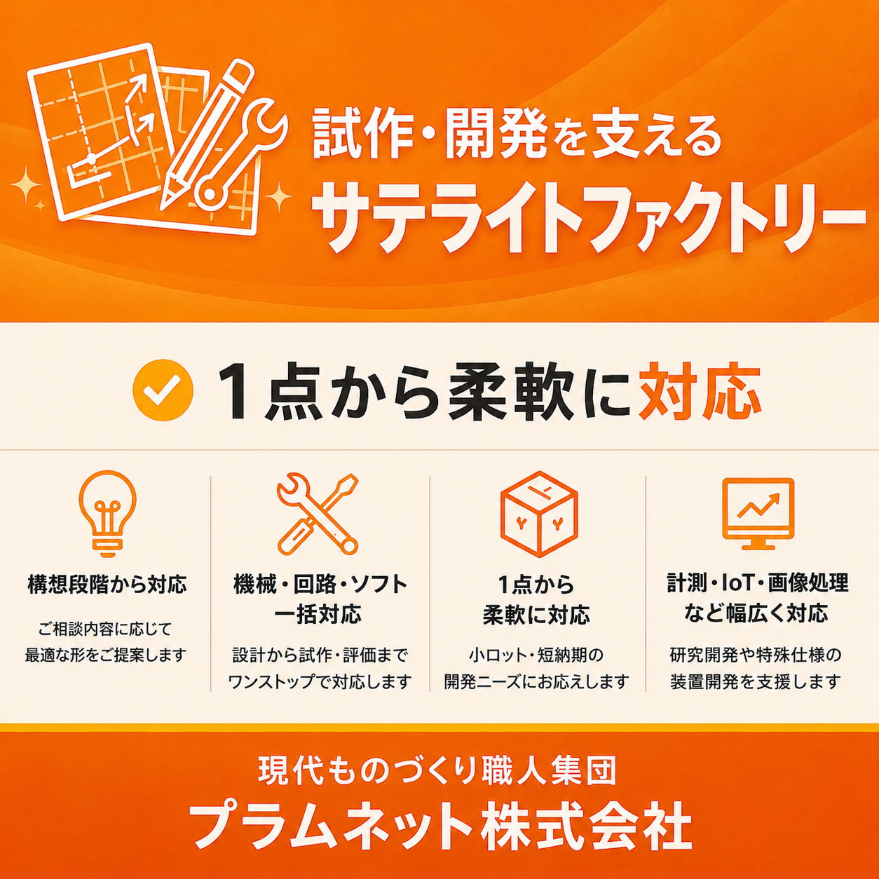 試作・製品開発　特注装置　受託開発サー  ビス