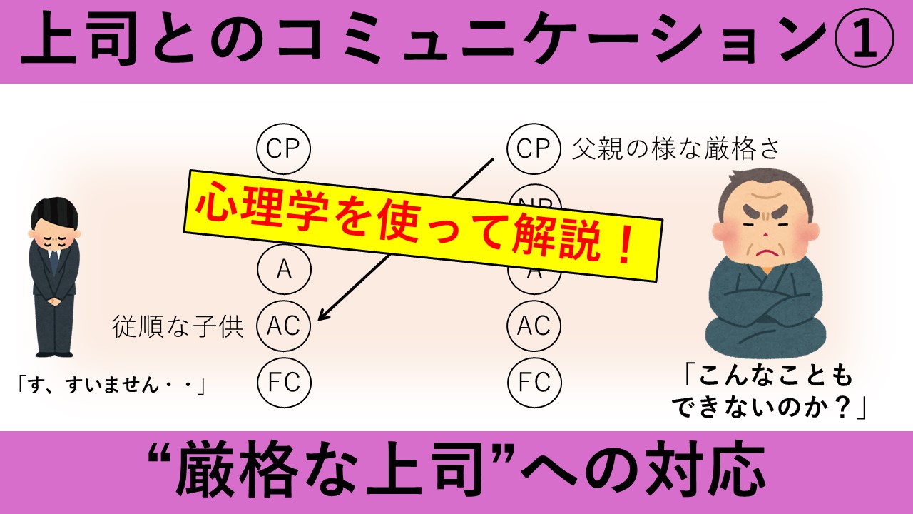 【動画資料】厳格な上司への対応
