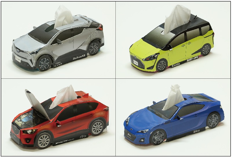 【オリジナルＢＯＸティッシュカバー】乗用車型