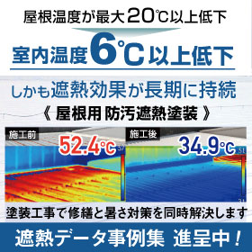 【飲料・酒類工場向け】屋根塗装で室内温度マイナス６℃の効果