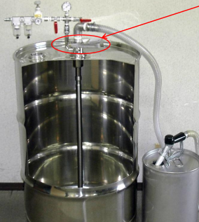 ハイパーリンクドラム【ドラム缶100L】【バルブ・専用カプラー】