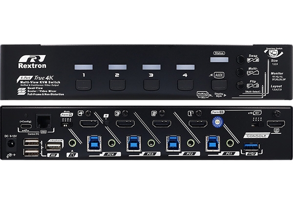 Terived TH41-3 KVMスイッチ Amazon.com: HDMI KVM Switch 4 in 1 Out with Hotkey Mouse Switching