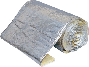 ロックウール不燃・断熱・吸音材「ロクセラム　フェルト・外被貼 」