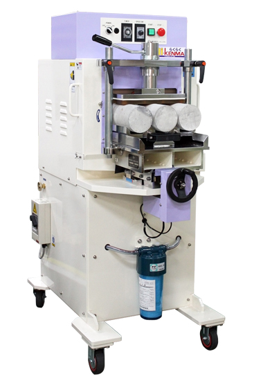 コンクリート供試体端面仕上げ機「トリプルハイケンマらくらく