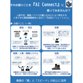 業務の質とスピードを向上させる生成AI【AI Connect】