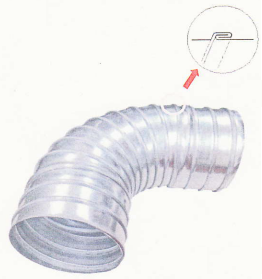 空調用丸ダクト　スパイラルエルボ