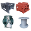 [Examples of Cast Products] Numerous processing achievements from machine tools, construction machinery, railways to plants.
