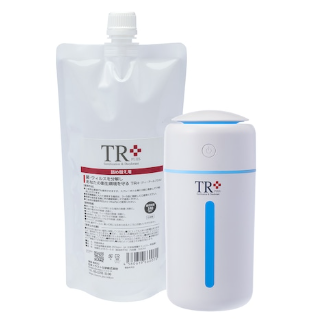 外出先でもTR+（次亜塩素酸水）で空間除菌