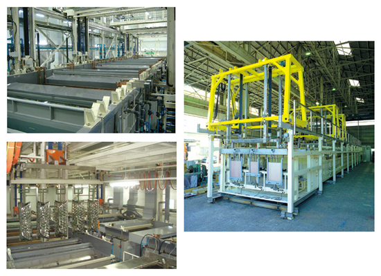 プリント配線板専用垂直搬送めっき装置『UFキャリア』