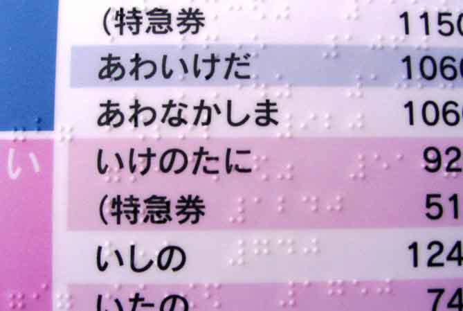 点字案内製品 「PCテンボスシート」