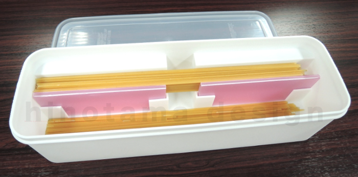 計量機能付きスパゲティ保存容器