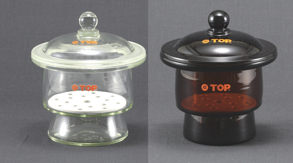 時代物・理化学ガラス・TOP・相互理化学硝子製作所・デジケーター 2台セット 時代物・理化学ガラス・TOP・相互理化学硝子製作所