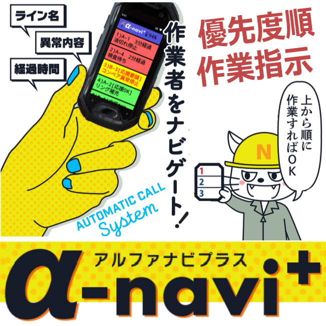 自動作業指示システム『α-navi+』