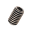 Titanium hex socket set screw with a recessed tip