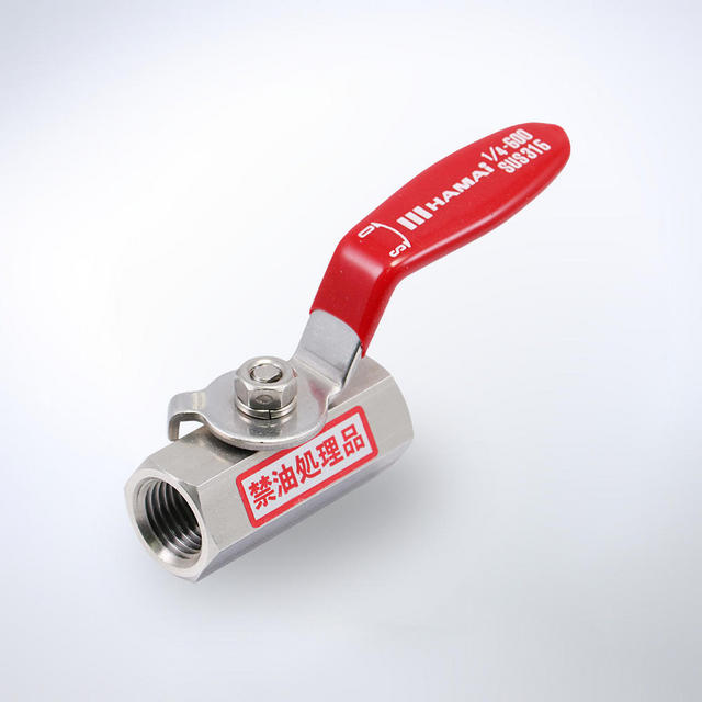 【半導体製造装置で実績有】禁油処理ボールバルブ【短納期】