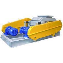 コンクリート廃材を分離破砕　ダブルロールクラッシャー