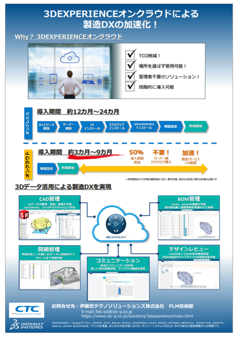 【資料】3DEXPERIENCEオンクラウドによる製造DX加速化