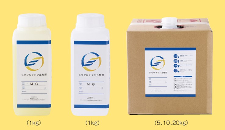 光触媒コーティング剤　ミラクルチタン光触媒MG【ガラス用】